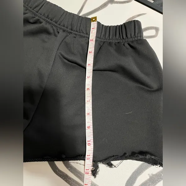 Basic Black Cut Off Sweat Shorts Never Worn. Women’s Sz Small. - Image 5