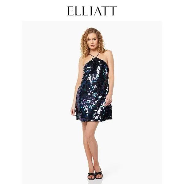 Elliatt Margaret Iridescent Paillette Embellishments Mini Dress Size Small NWT - Image 3