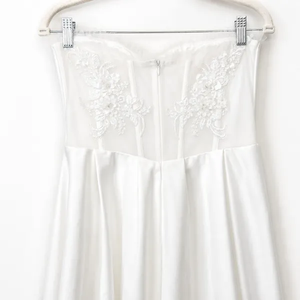 Lulus Lux Bridal NWOT Eternal Gratitude White Floral Embroidered Wedding Dress - Image 10