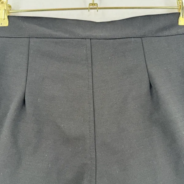 Y2K Black High Waist Shorts Women M Gold Leopard Garter Cage Clubwear Rave Party - Image 4