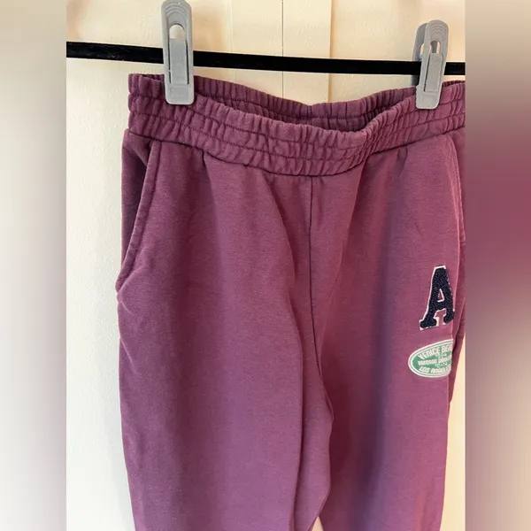 Zara Women’s Purple Preppy Cozy Joggers Sweatpants‎ Size Medium - Image 4
