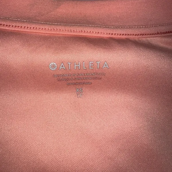 Athleta Peach Long Sleeve V Neck Shirt Extra Small Casual/ Workout Wear‎ - Image 4