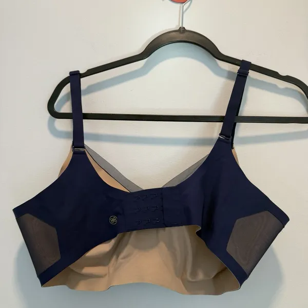 Honeylove Women's Crossover Wire Free Bra Blue Size XL - Image 3