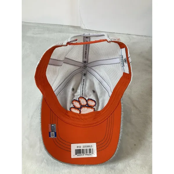 Clemson Tigers Top of the World Trucker Snapback Hat‎ Ladies Silver Sparkle NWT - Image 7