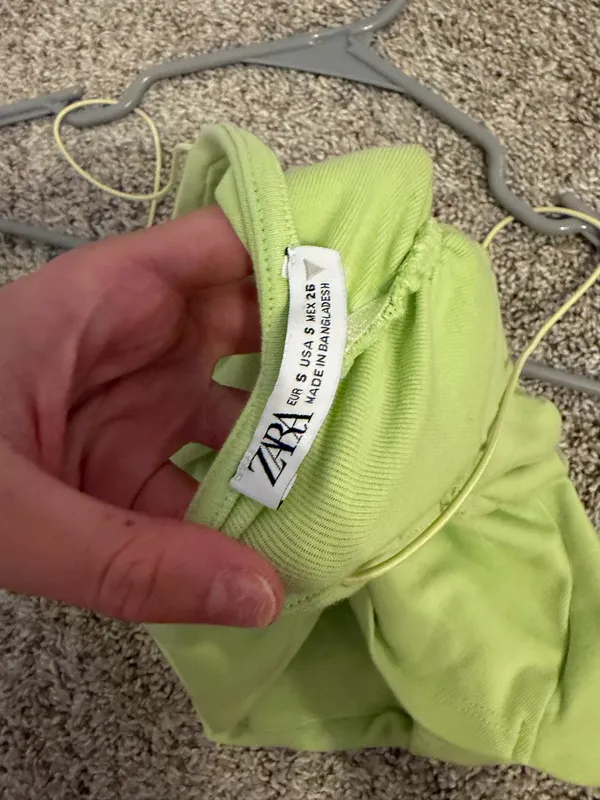ZARA Top Green Crop - Image 3