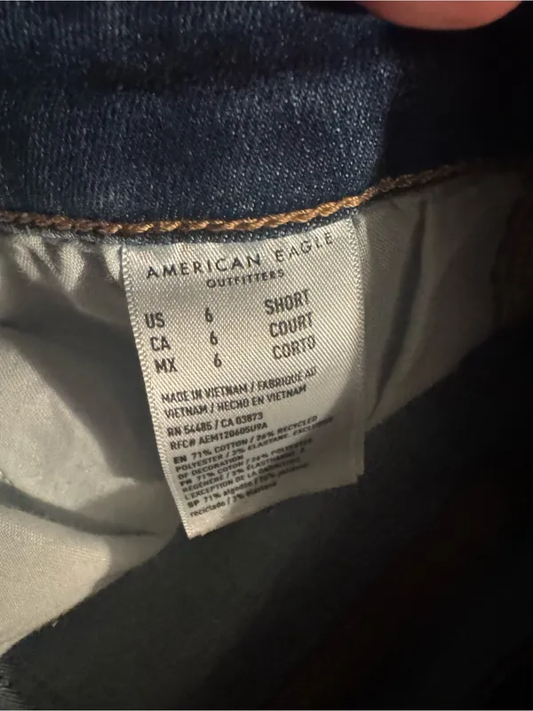 American Eagle Outfitters Women's Medium Blue Skinny Jeans - Image 3