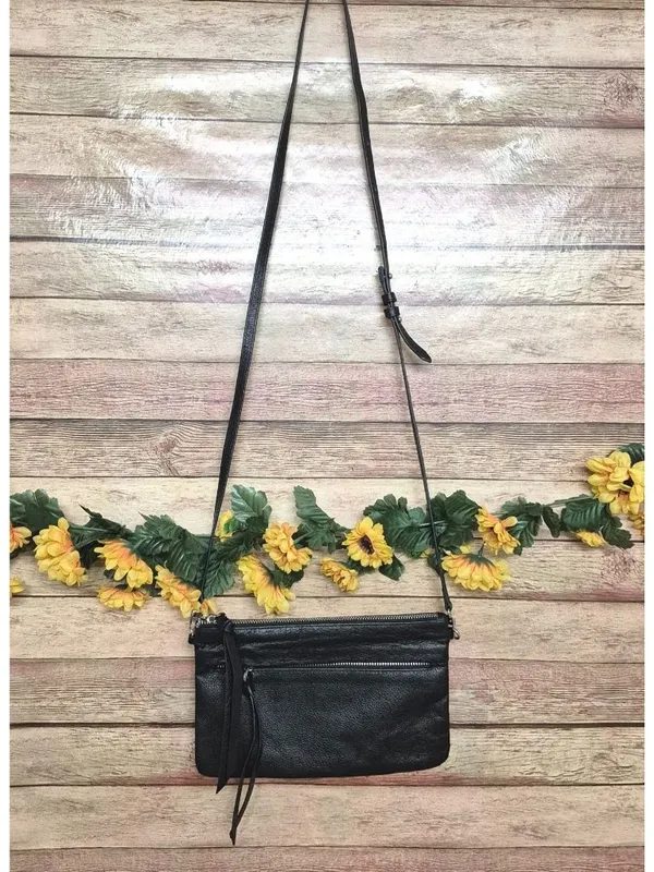 Handbag Butler Black Leather Mighty Purse Crossbody Bag Minimalist Closet Staple - Image 2