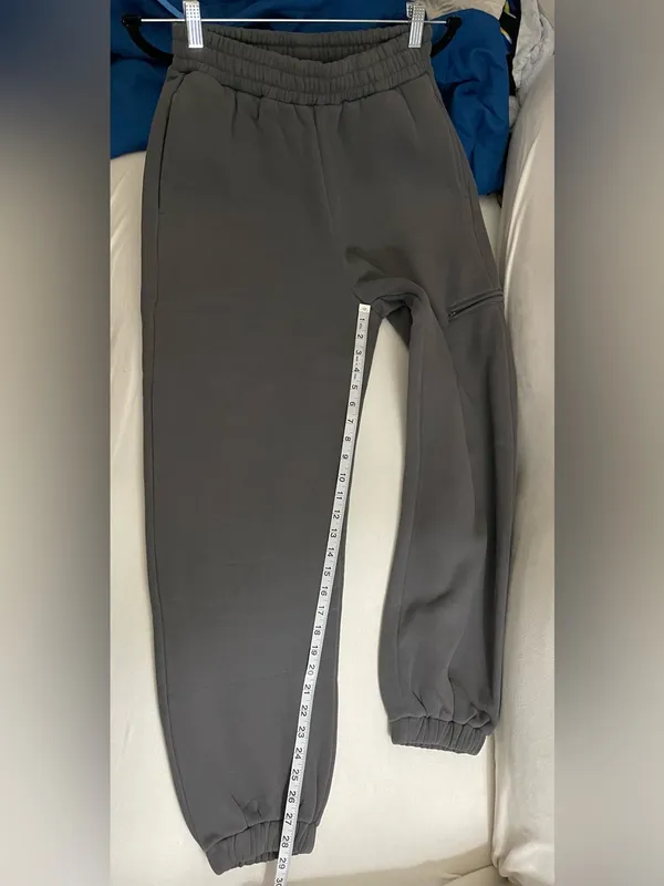 Comfrt NWOT Airplane Mode Travel Sweatpants Steel Grey Size S Unisex - Image 10