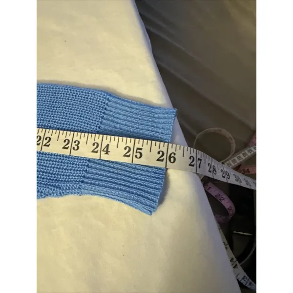 Abound Womens Sweater Ombre Sz XS Long Sleeve Knit Blue White Soft Girl Ribbed - Image 11