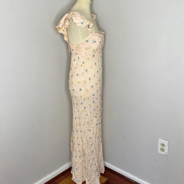 By‎ Anthropologie Scallop Baby Midi Dress - Image 8