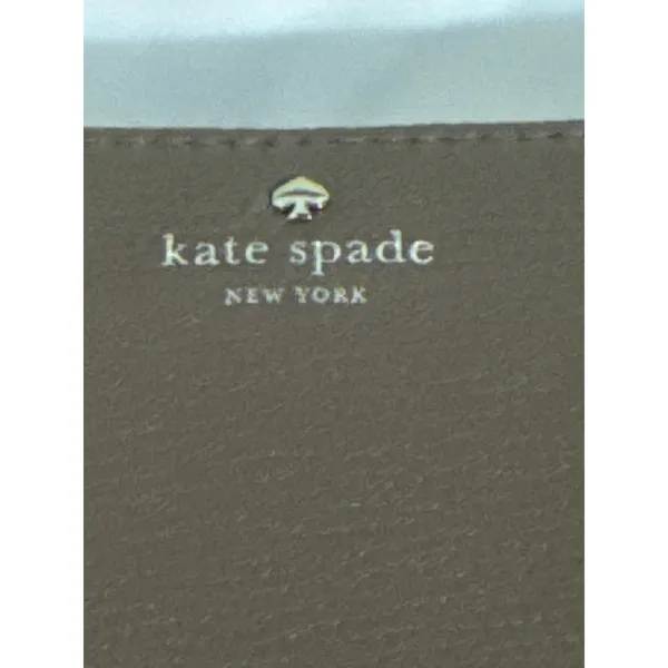 Kate Spade New York Continental Wallet Wristlet Brown Pebbled Leather Zip Around - Image 2