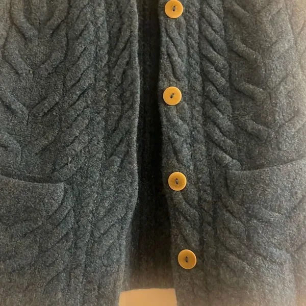 ✨Aran Woollen Mills Sweater Teal Sz Medium Vest✨ - Image 4