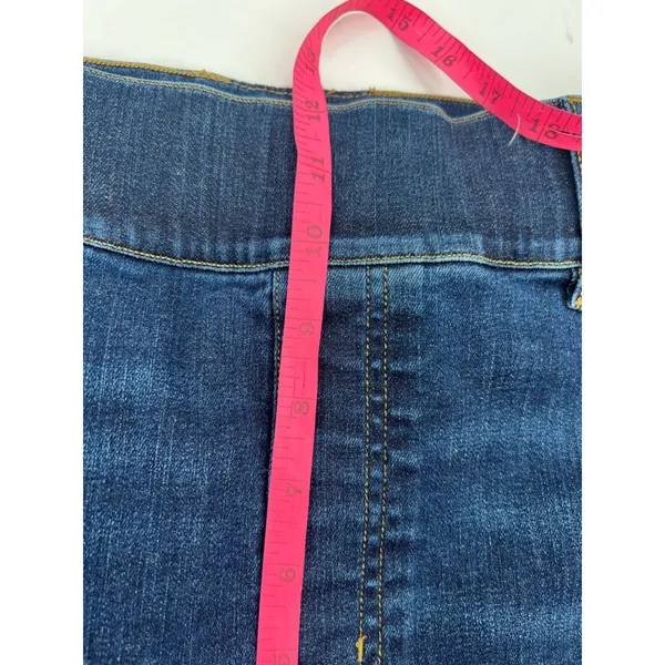 Spanx‎ Jeans Womens Blue Flared Denim Pull On High Rise Stretch 20327R est sz L - Image 6