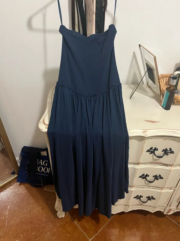 navy strapless dress  - Image 3