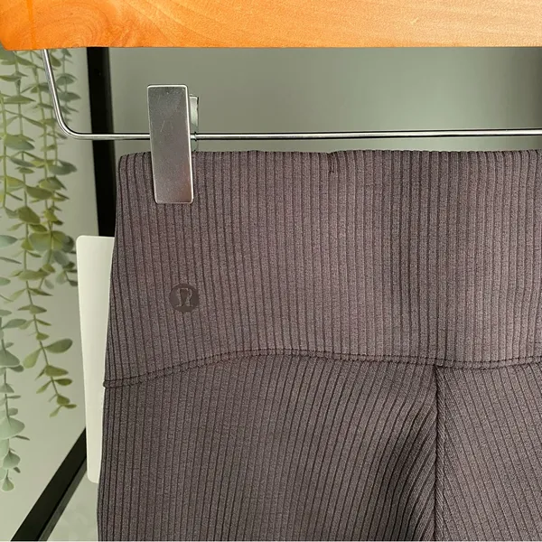 NWT Lululemon Ribbed Softstream Flared Pant in Espresso - Image 3