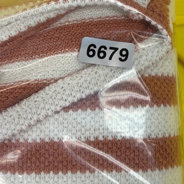 Passenger Striped Long Sleeve Knit Top Rust Orange‎ White Size M RHA-08-2024 - Image 8