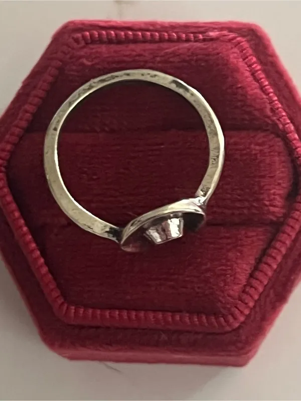 Bohemian Style Stainless Steel Silver Embellished Ring Size 8 NWT - Image 3
