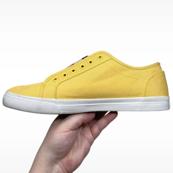 Tommy Hilfiger “Anni” Yellow Slip-On Sneaker Women’s Size 10M Preppy Designer - Image 11