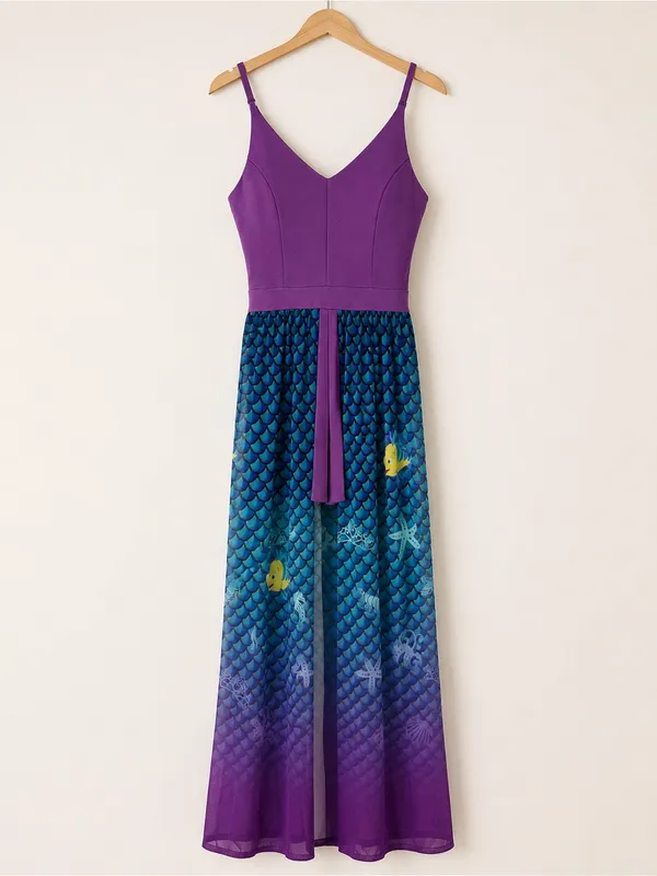 Disney Princess The Little Mermaid Ariel Chiffon Duster Romper NWT Size L - Image 2