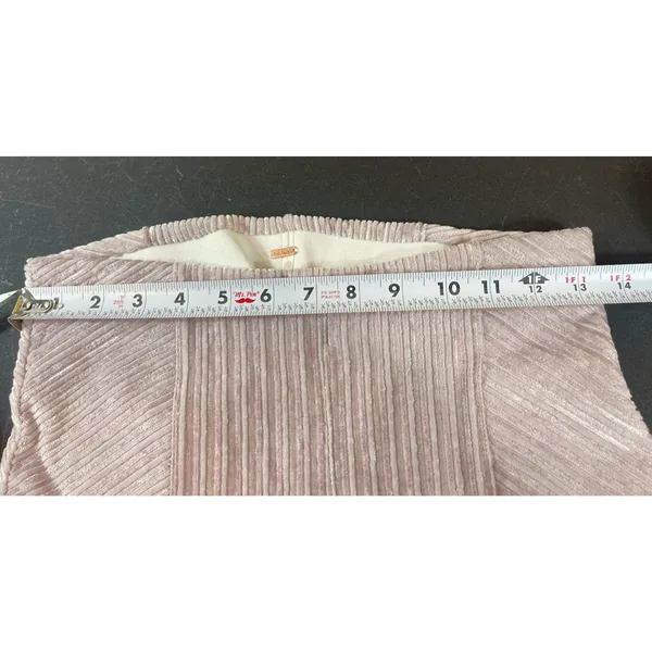 Free People Raindrops Lavender Ribbed Flare Velvet Pants Metallic Festival NWT S - Image 16