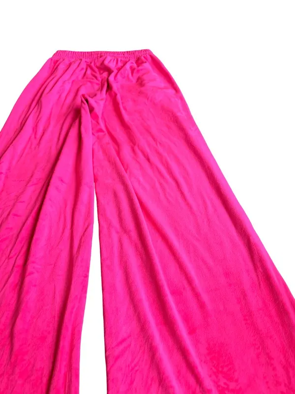 Offline by Aerie Pink Wide Leg Sweat Pants Velvet Stretch Velour Size XS Women's - Image 11