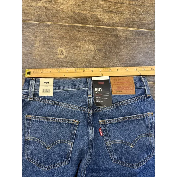 501® Original Fit Women's Jeans 90's Size 25 By 32 Medium Wash Premium Denim - Image 5