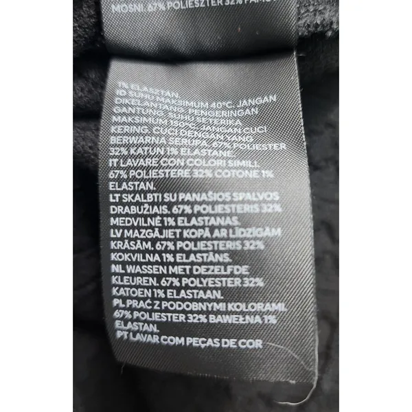 H&M Divided Black Textured Bodycon Mini Dress Short‎ Sleeve XS - Image 7