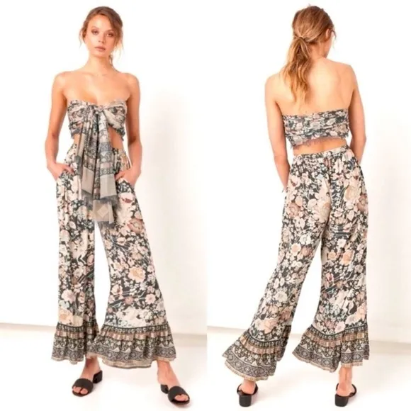 Spell & the Gypsy Collective Amethyst Palazzo Pants in Nightfall Size M NWT‎ - Image 6