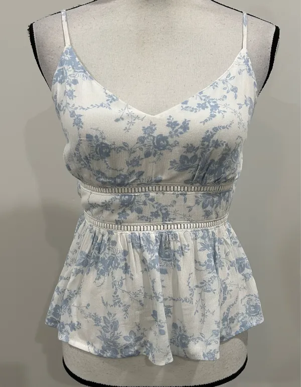 Mi Ami Peplum Tank Top - Image 2