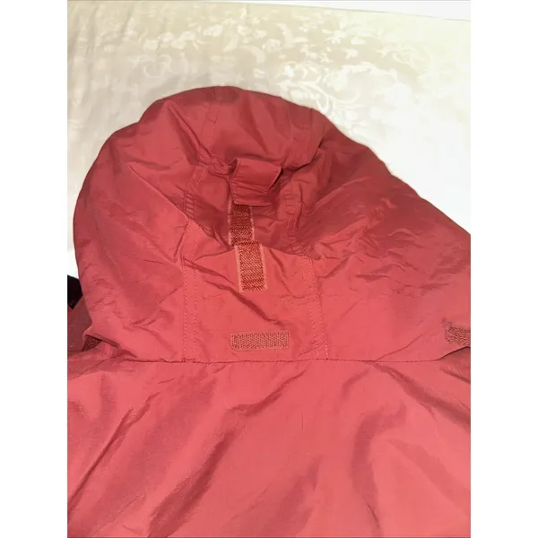 Vintage L.L. Bean Women's Outdoor Jacket 3 in 1 Coat Stowaway Hood Red XL - Image 8