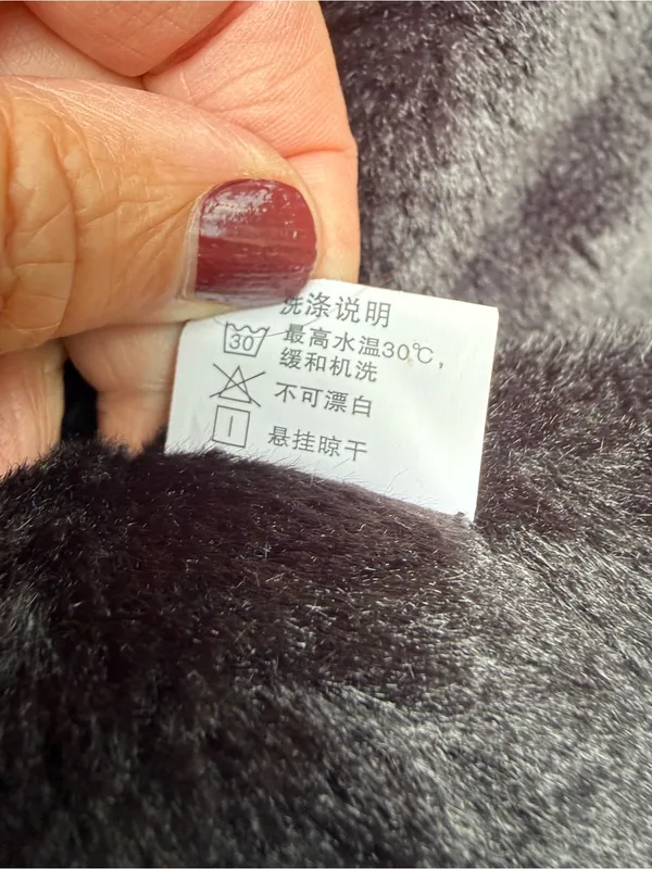 Source Unknown XUANHUANIAO Faux Fur Hooded Parka Jacket - Black size XL - Image 13