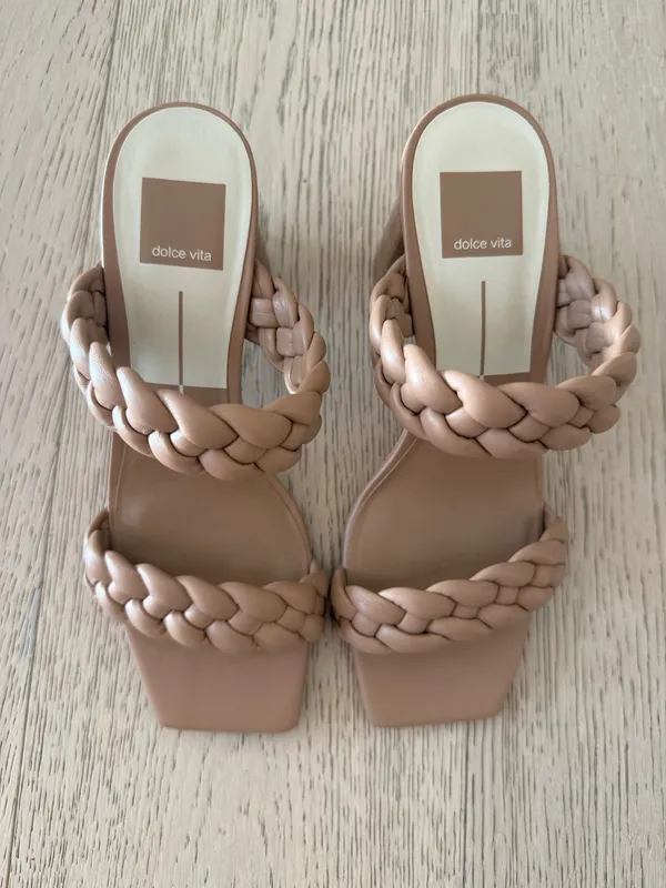 Tan dolce vita braided heals  - Image 2