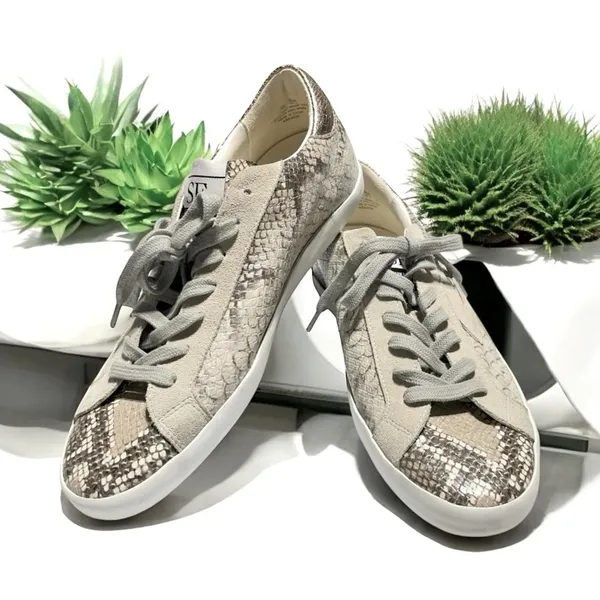 SAM EDELMAN
Areson Snake-Embossed Sneakers 8.5 - Image 3