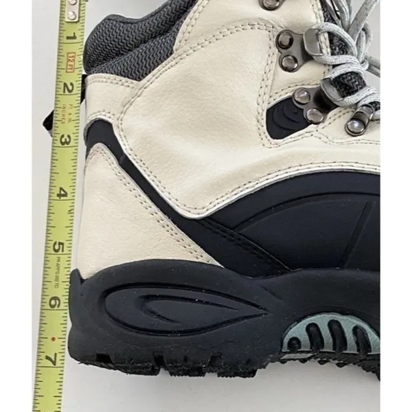 Alpine Design Women’s Sz 8 Boots Blue White Cream Leather Activewear Travel - Image 9