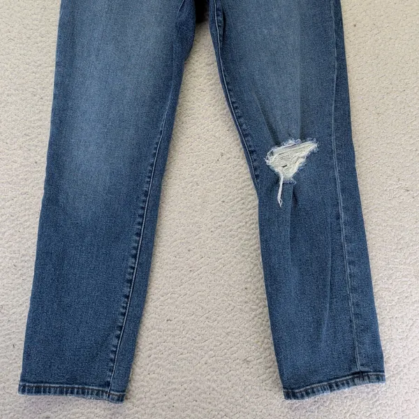 Joe's Jeans Women 28 Medium Indigo Straight Leg Distressed Denim 45GXLLT65994‎ - Image 3