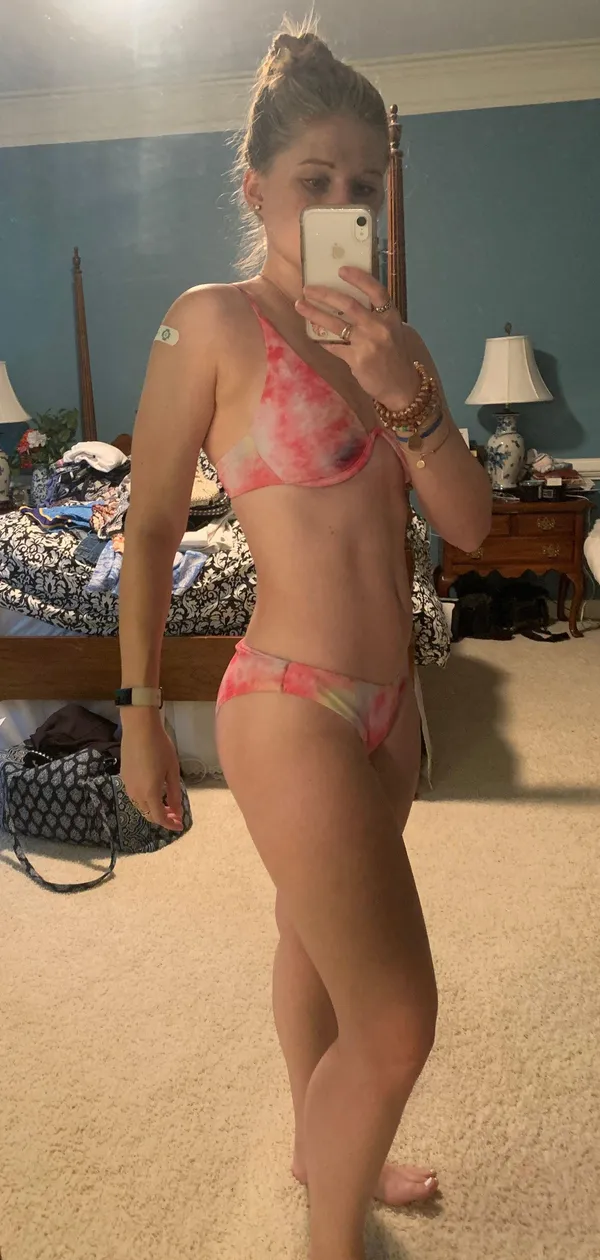 Zaful Pink Tie Dye Bikini Swimsuit - Image 2