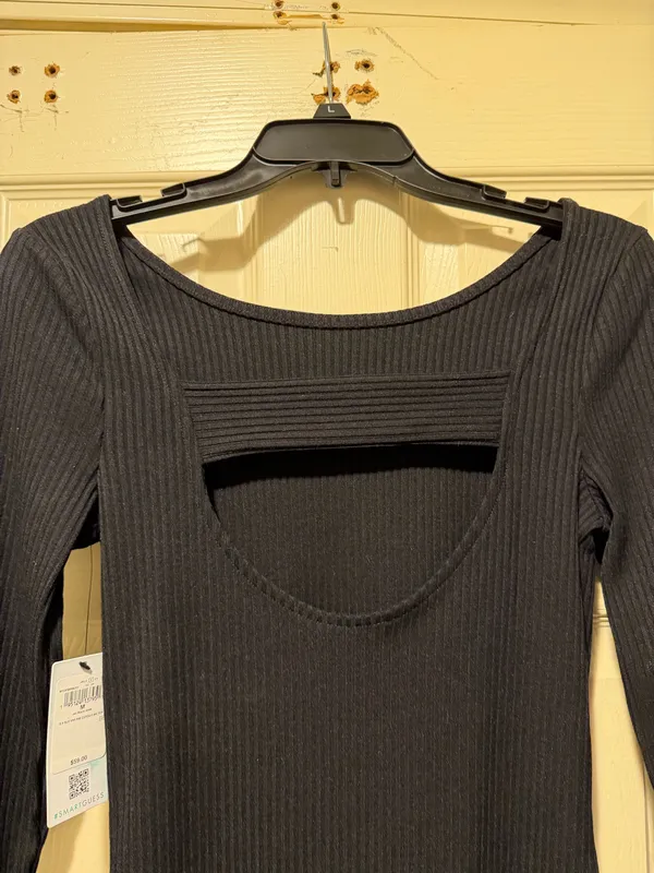 Guess Black ribbed shirt - Image 4