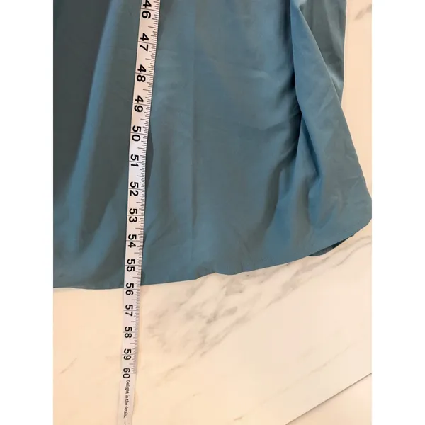 Halara Teal Blue V-Neck Wrap Maxi Dress Short Sleeve Pockets Plus Size 3X 780793 - Image 10