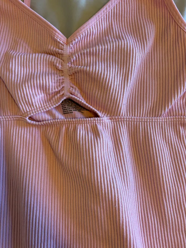 Pink One Piece Workout Outfit - Image 3