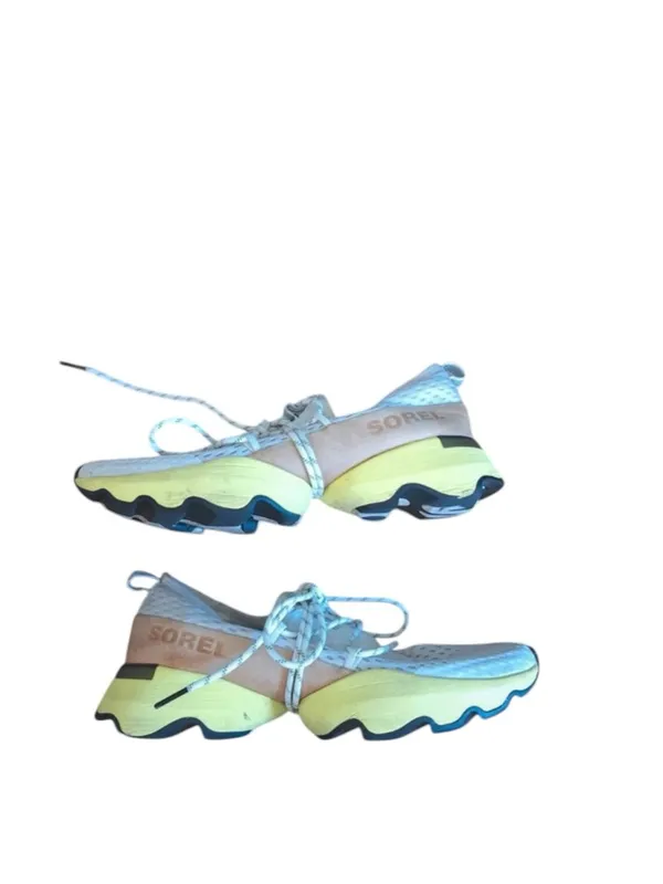 Sorel Kinetic Impact Lace Sneakers Sea Salt Yellow streetwear chunky activewear - Image 5