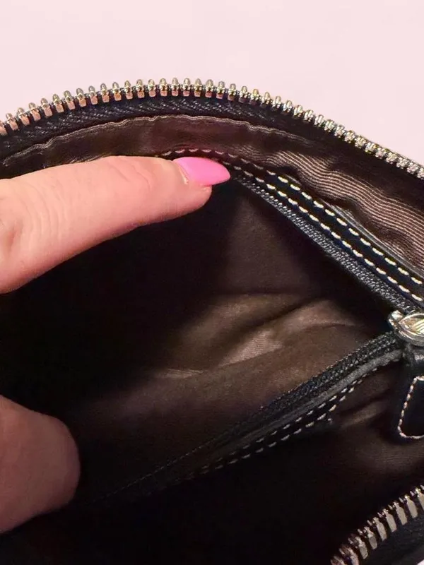 Vintage Coach Black Leather Shoulder Bag - Image 7