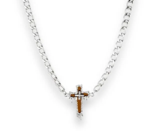 Link Chain Cross Necklace for Men Women Unisex Hip Hop Style - Image 6