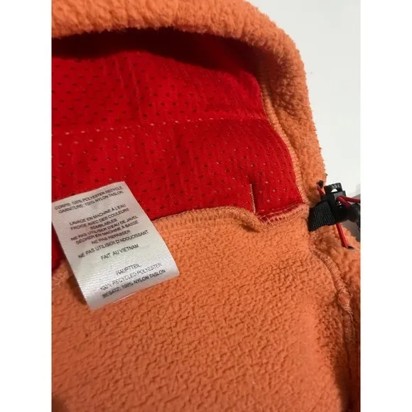 Topo Designs Subalpine Fleece Pullover Burnt Orange Half Zip Women's XL - Image 14
