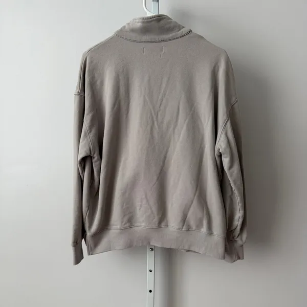Rozalia x Atoir XS Taupe‎ Quarter Zip Sweatshirt Pullover Mock Neck Athleisure - Image 5