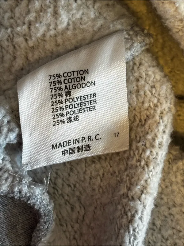 Brandy Melville Crystal‎ Hoodie Gray Full Zip - Image 5