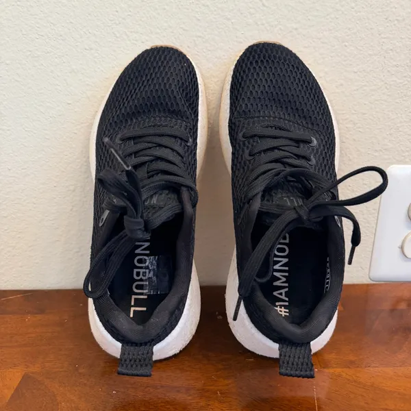 Nobull Journey‎ Black White Running Shoes Women's 6.5 Mesh Gym Trainer Sneakers - Image 4