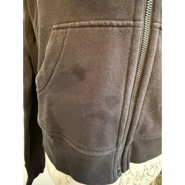 Lululemon‎ Scuba Oversized Full Zip Hoodie Black LW3EOZS Women XS/S - Image 4