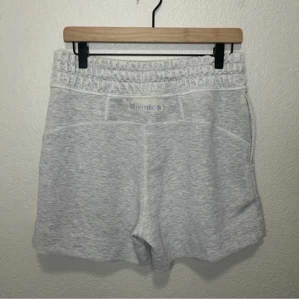 Lululemon Soft Ambitions High Rise Short 4" Heathered Core Ultra Light Grey 8 - Image 2