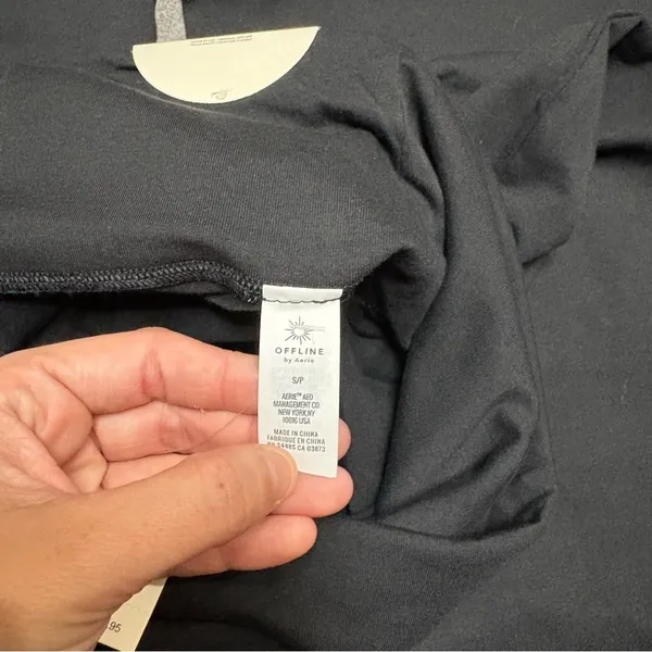 Offline by Aerie OG Super Flare Legging Foldover High Waisted Black Small NWT - Image 9