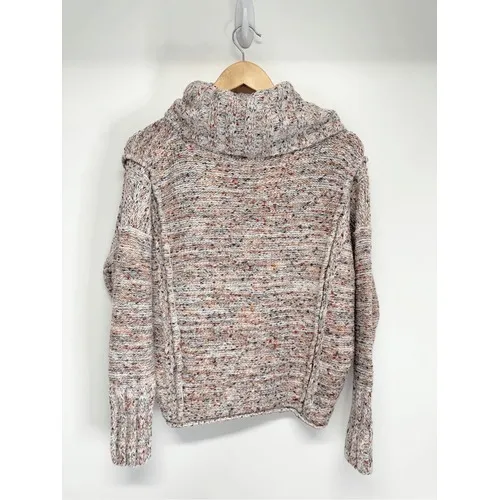 Anthropologie Cowl Neck Space Dye Sweater Size XS Multi Marl Knit‎ Pullover - Image 5